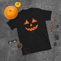 Glam Pumpkin Face - Basic Unisex Short Sleeve T-Shirt