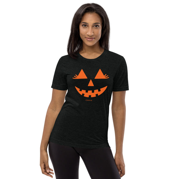 Glam Pumpkin Face - Premium Unisex Short Sleeve T-Shirt