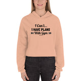 I Can't...Crop Hoodie